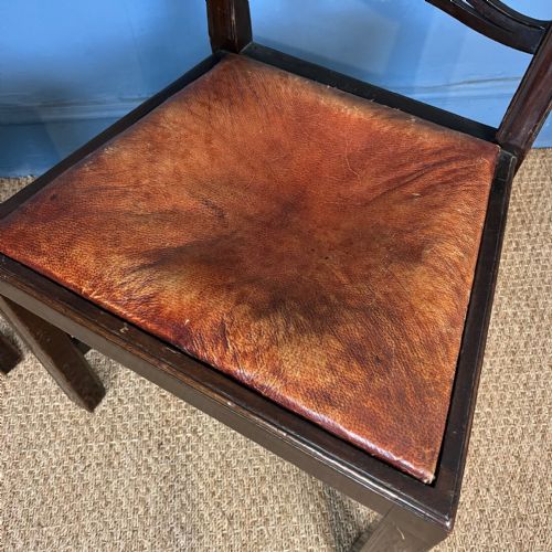 A SET OF 12 LATE 19TH C GEORGIAN DESIGN MAHOGANY LADDER BACK DINING CHAIRS - ADDITIONAL PHOTO 8