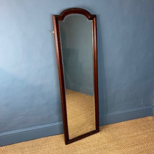 A Victorian Mahogany Arched Shop Mirror Circa 1890