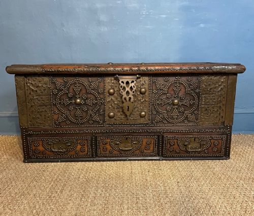 A Good Sized Mid 19th C Zanzibar Coffer Circa 1860