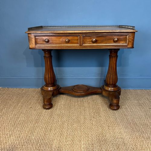A Mid 19th C Faded Mahogany Writing Table Circa 1840