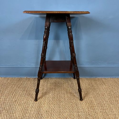 An Aesthetic Movement Mahogany 2 Tier Table Circa 1890