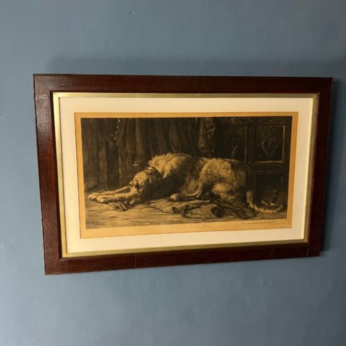 Herbert Dicksee  Original Etching on Vellum 'Oh! for the Touch of a Vanished Hand