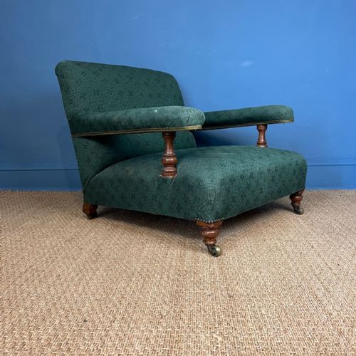 A Victorian Oak Open Armchair Circa 1880