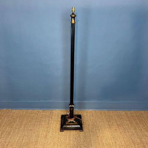An Edwardian Chinoiserie Lacquer Standard Lamp Circa 1910