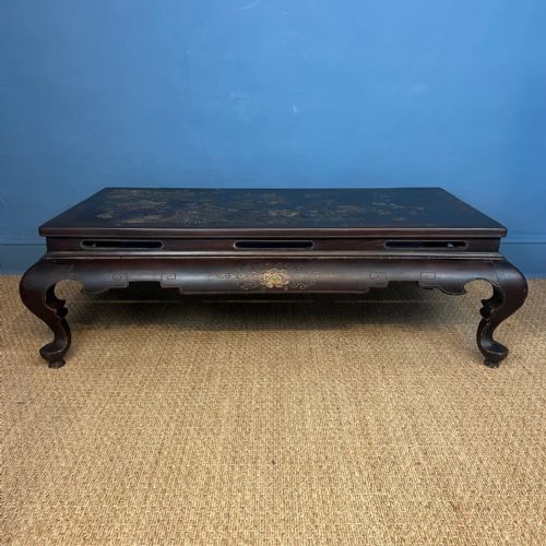 A Large Chinese Cinnabar Lacquer Coffee Table Circa 1920