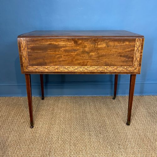 A George III Mahogany and Marquetry Pembroke Table Circa 1790