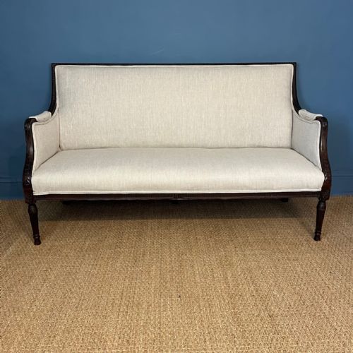 A Late 19th C Mahogany Sofa Circa 1900