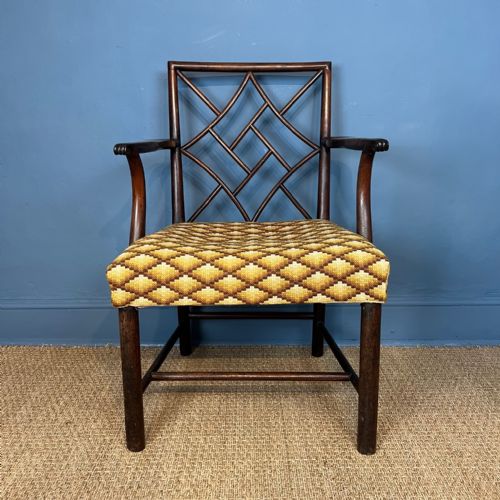 A George 111 Mahogany Cockpen Armchair Circa 1770