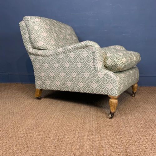A Large Howard and Sons Parcel Gilt Grafton Armchair Circa 1890