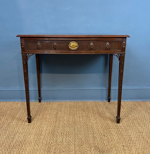 A George 111 Adam Period Mahogany Bow Front Side Table Circa 1800