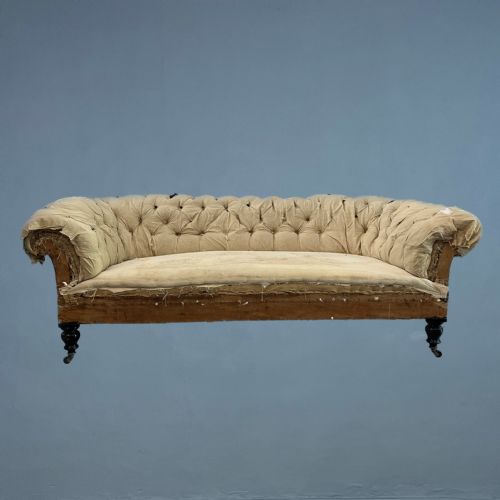 A Large Victorian Mahogany Country House Chesterfield Sofa Circa 1890