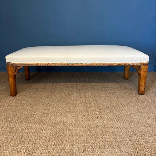 A Large Victorian Aesthetic Movement Birchwood Stool Circa 1890