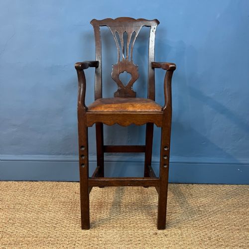 A George 111 Mahogany High Child's Chair Circa 1820