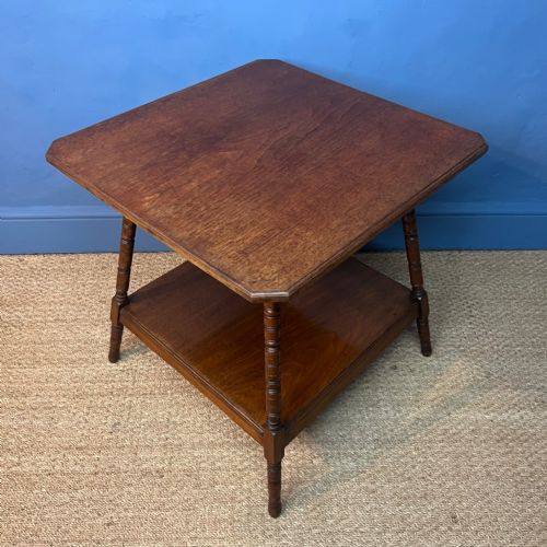 An Aesthetic Movement Walnut 2 Tier Table Circa 1880