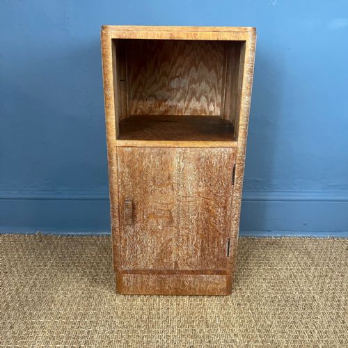 A Heals Limed Oak Bedside Table C 1930