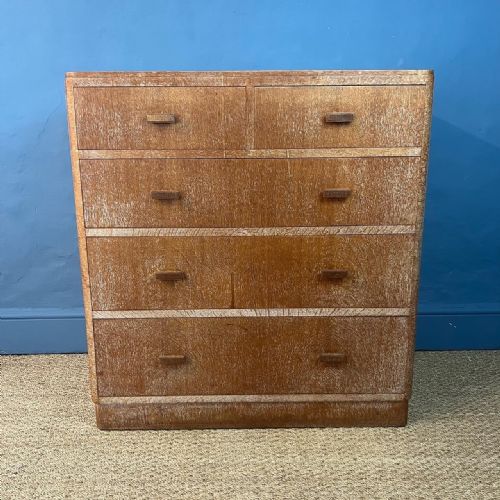 A Heals Limed Oak Chest of Drawers Circa 1930