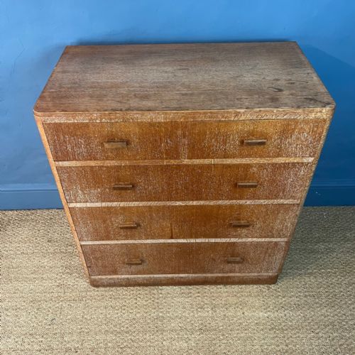 fig 1. A Heals limed oak chest of drawers circa 1930