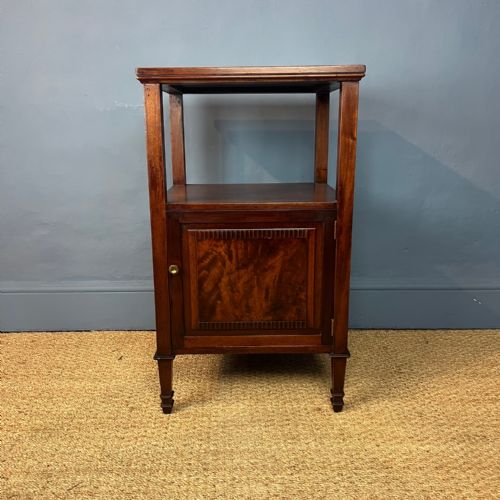 A Howard and Sons Mahogany 2 Tier Bedside Cupboard Circa 1910