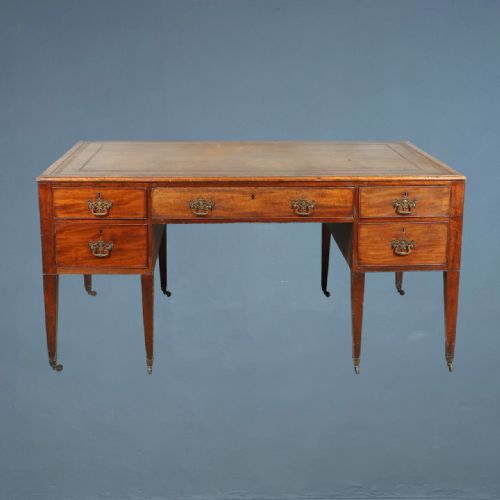 A Large George Mahogany Partners Writing Table Circa 1810