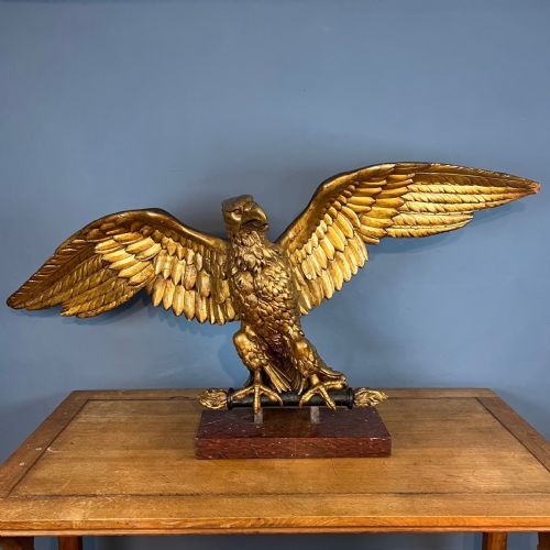 A REALLY IMPRESSIVE LARGE NAPOLEONIC GILT EAGLE CIRCA 1810 - ADDITIONAL PHOTO 1