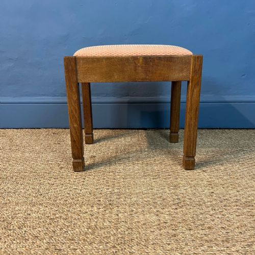 A Heals Oak Rectangular Stool Circa 1930