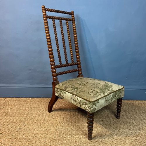 A Victorian Mahogany Bobbin Bedroom Chair Circa 1860