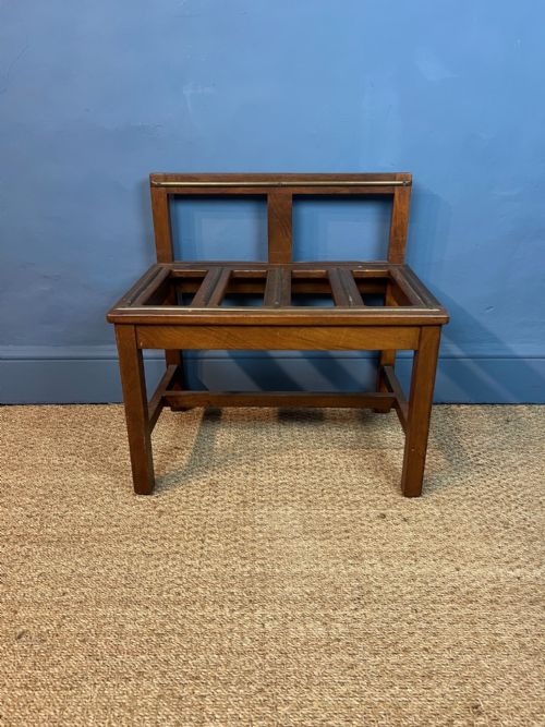A Edwardian Mahogany Luggage Rack