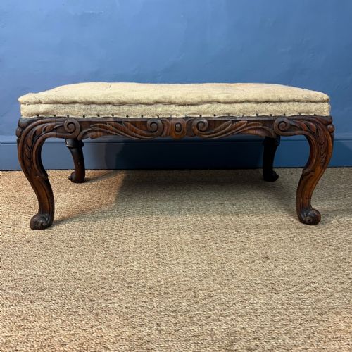 A Large William IV Irish Mahogany Stool Circa 1830
