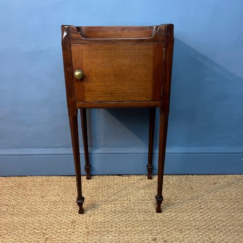 A George III Mahogany Chippendale Period Bedside Table
