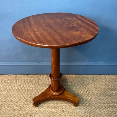 A William IV East Indian Satinwood Circular Lamp Table Circa 1835