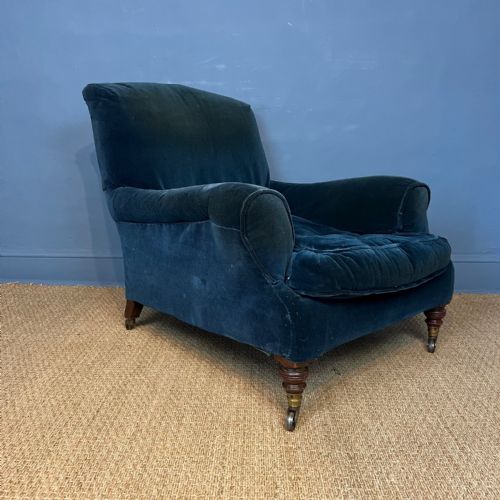 A Howard and Sons Mahogany Grafton Armchair Late Victorian Circa 1890