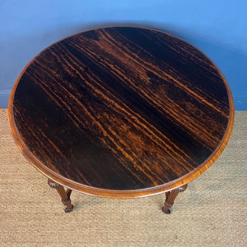 A FINE AESTHETIC MOVEMENT COROMANDEL AND WALNUT CENTRE TABLE CIRCA 1880 - ADDITIONAL PHOTO 2