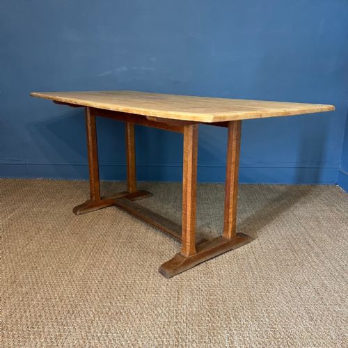 A Small Heals Oak Refectory Table Circa 1930
