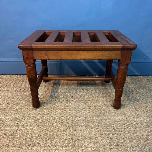 A Lamb of Manchester Walnut Luggage Rack Circa 1875