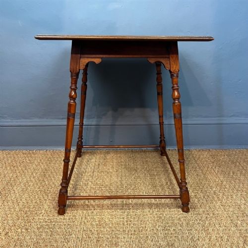 An Aesthetic Movement Walnut Square Table Circa 1890