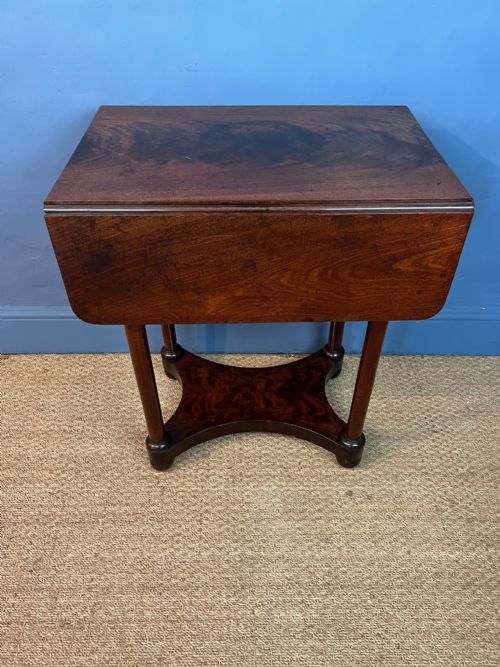 A William IV Mahogany Drop Flap Side Table Circa 1835
