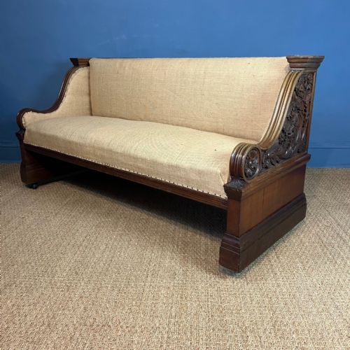 A Late Victorian Mahogany Banquette Circa 1900