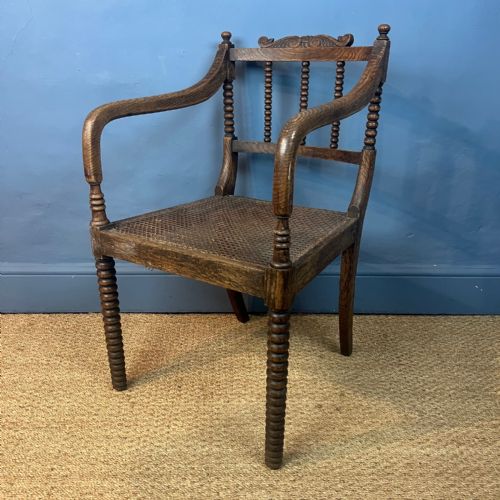 A Regency Simulated Beech Bobbin Armchair Circa 1830