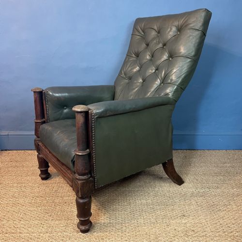 A WILLIAM IV MAHOGANY LIBRARY CHAIR CIRCA 1830 - ADDITIONAL PHOTO 1