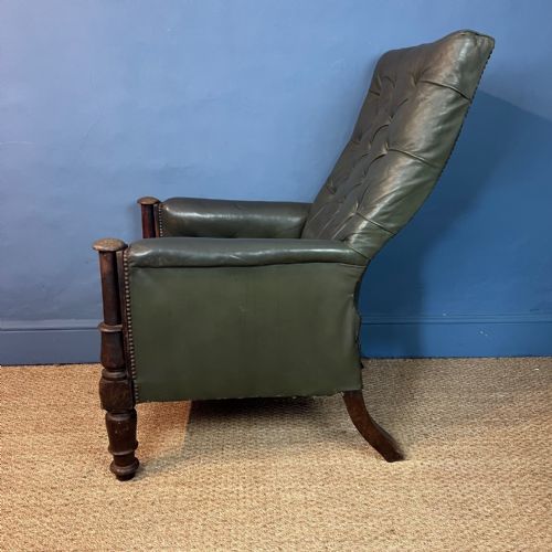 A WILLIAM IV MAHOGANY LIBRARY CHAIR CIRCA 1830 - ADDITIONAL PHOTO 3