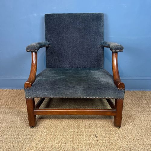 A GEORGE 111 MAHOGANY GAINSBOROUGH CHAIR CIRCA 1770 - ADDITIONAL PHOTO 1