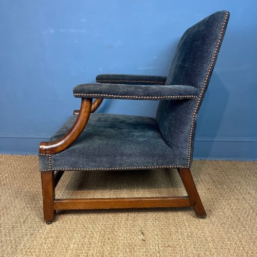 A GEORGE 111 MAHOGANY GAINSBOROUGH CHAIR CIRCA 1770 - ADDITIONAL PHOTO 2