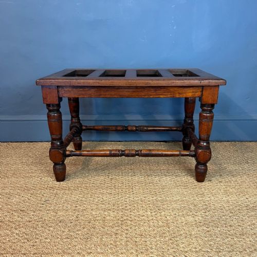 A Large Victorian Oak Luggage Rack 1880