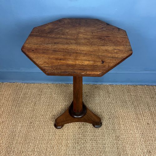 A William IV Rose Wood Octagonal Table Circa 1835
