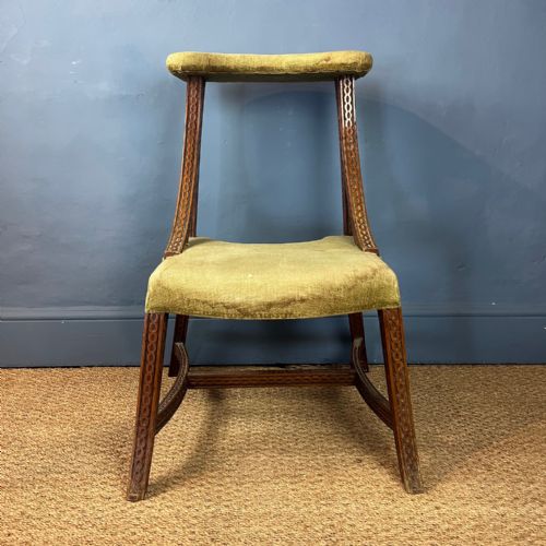 fig 1. An early Victorian mahogany library chair circa 1850 in the manner of JG Crace