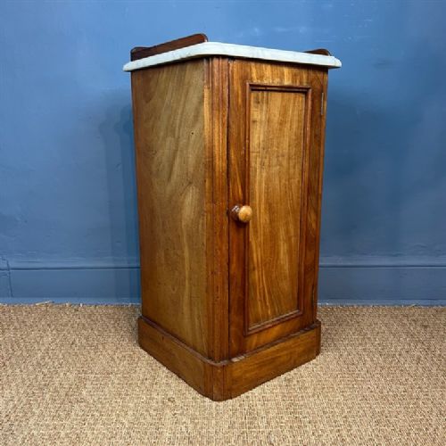 A Mid 19th Century Faded Mahogany Bedside Table Circa 1850