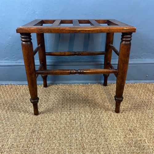 A Small Victorian Beechwood Luggage Rack Circa 1890