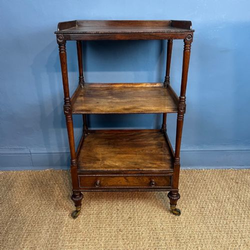 A George IV Birch and Faux Rosewood Three Tier Etagere Circa 1830