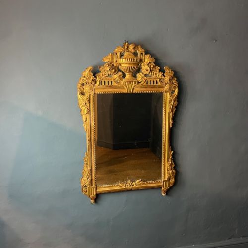 A LATE 18TH CENTURY FRENCH GILT WOOD WALL MIRROR CIRCA 1800 - ADDITIONAL PHOTO 1