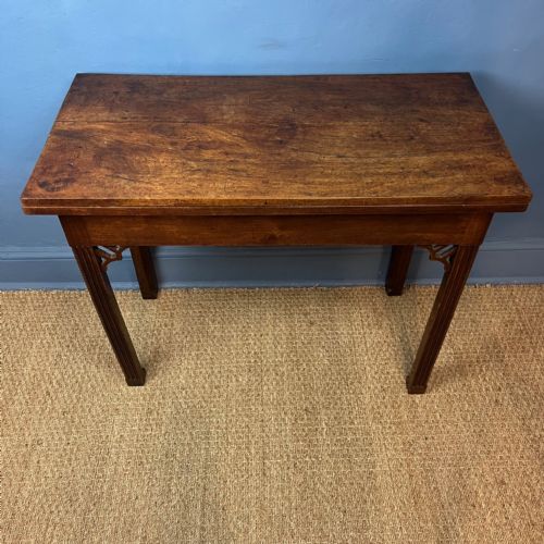 AN EARLY GEORGE 111 SOLID WALNUT CARD TABLE CIRCA 1770 - ADDITIONAL PHOTO 1